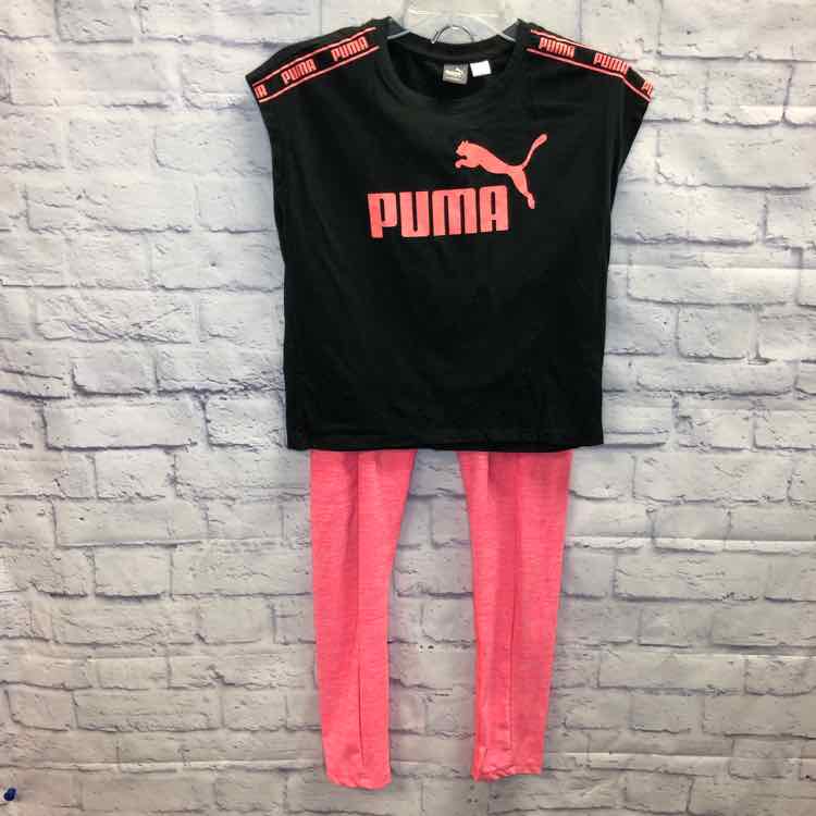 Puma Black Size 16 Girls 2 Piece Outfit