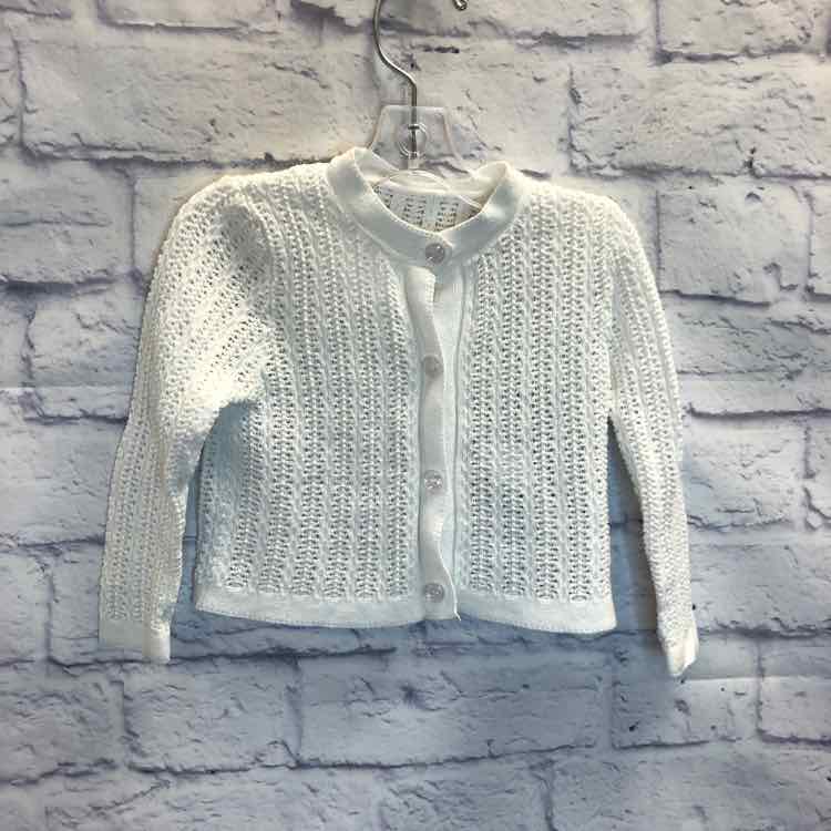 White Size 9 Months Girls Sweater