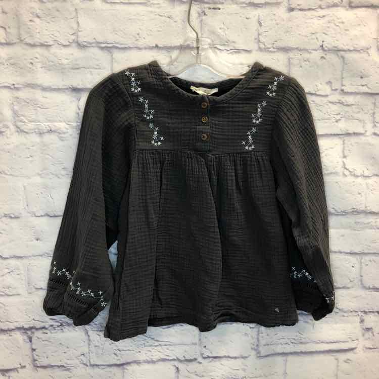 Jessica Simpson Gray Size 6 Girls Long Sleeve Shirt