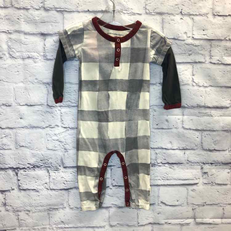 Burts Bees Gray Size 12 Months Boys Romper