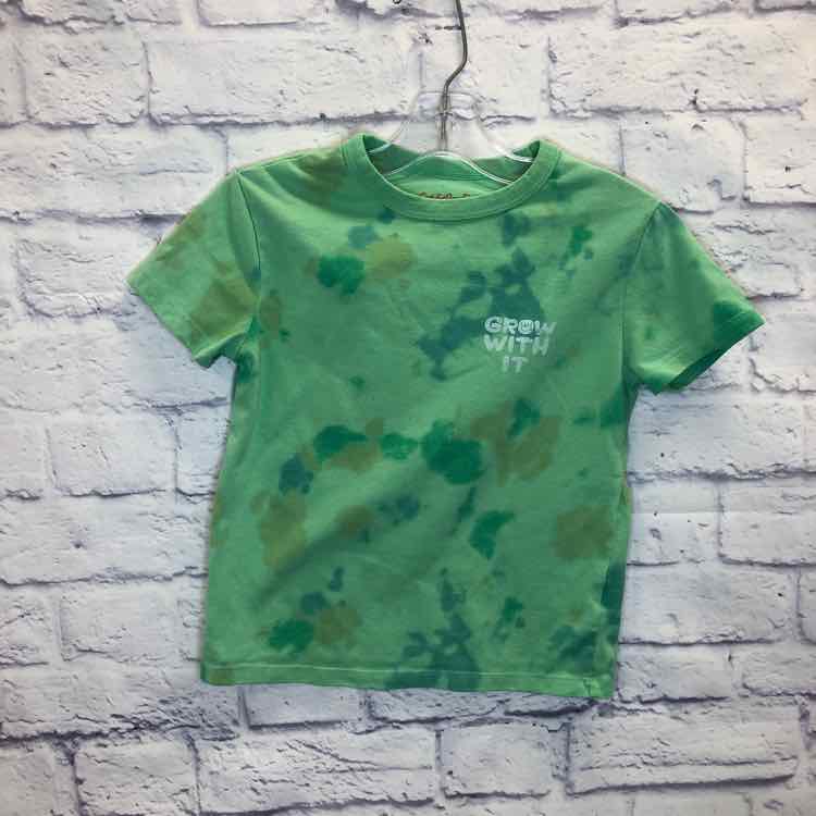 Cat & Jack Green Size 4T Boys Short Sleeve Shirt