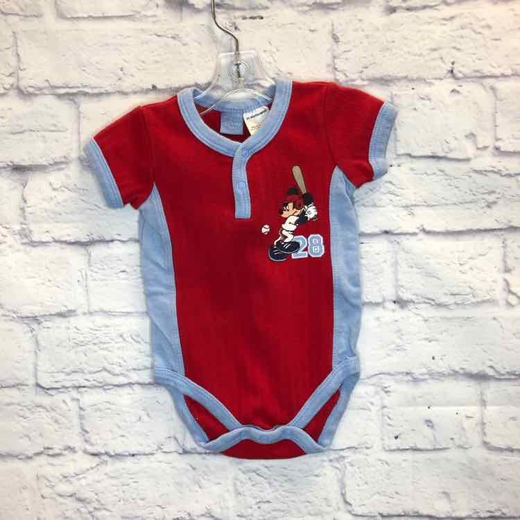 Disney Red Size 3-6 Months Boys Bodysuit