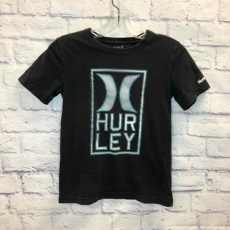 Hurley Black Size 10 Boys Short Sleeve Shirt