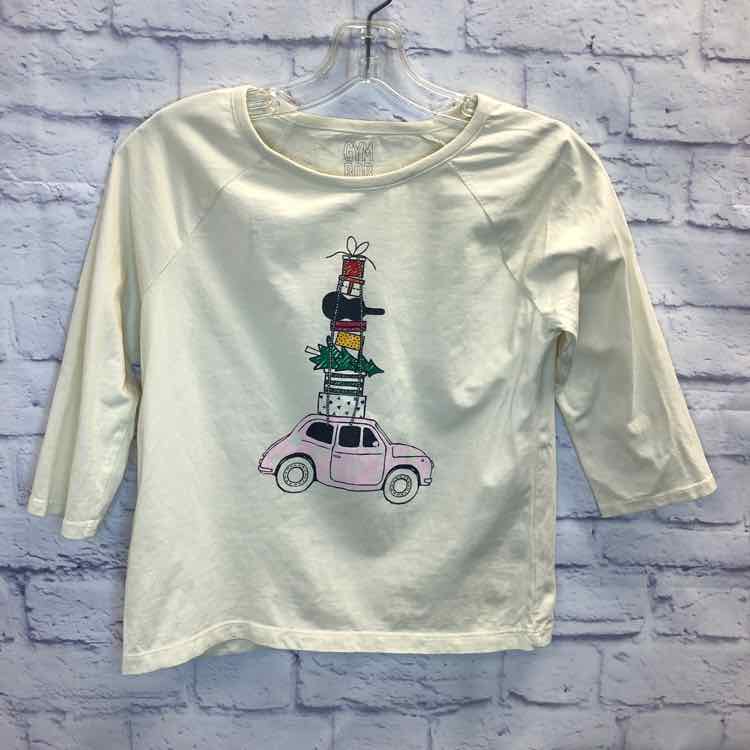 Gymboree Cream Size 10 Girls 3/4 Sleeve Shirt