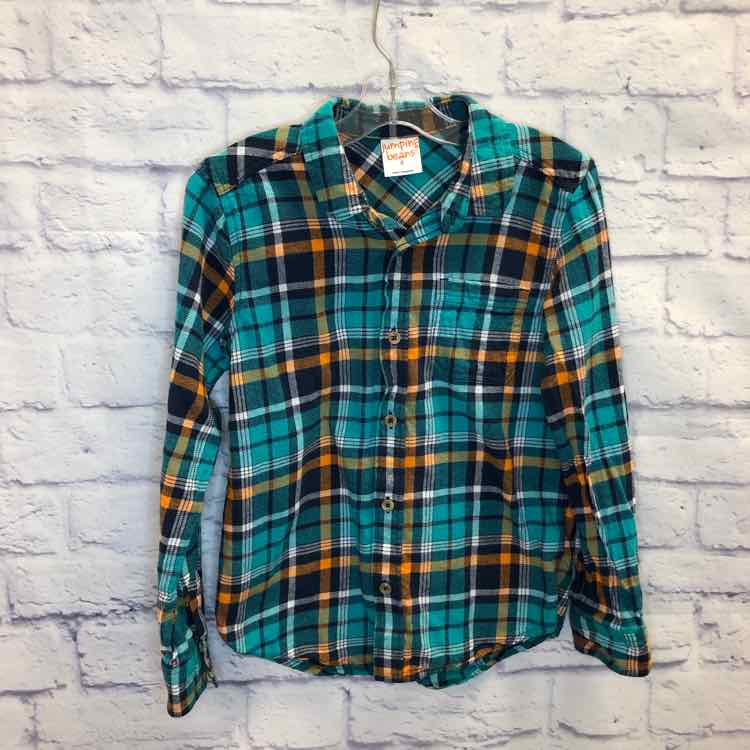 Jumping Beans Plaid Size 8 Boy Polo or Button Down