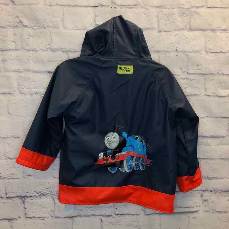 Western Chief Thomas Navy Size 4T Boys Rain Jacket