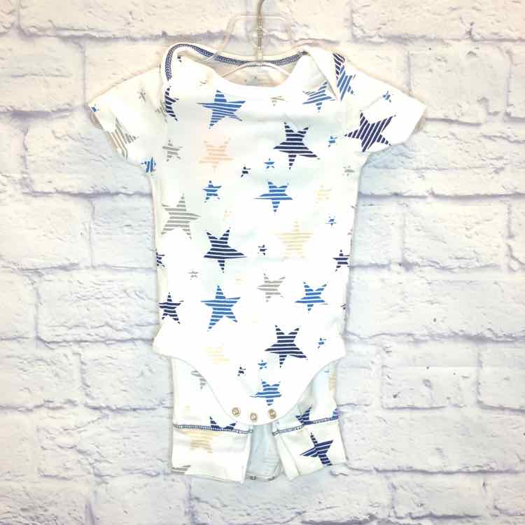 Cloud Island White Size 3-6 Months Boys 2 Piece Outfit