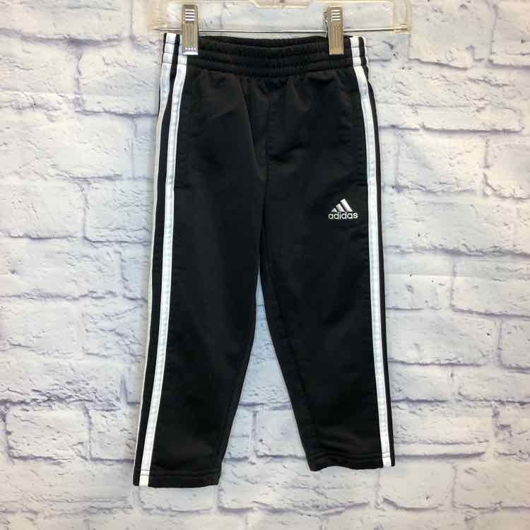 Adidas Black & White Size 3T Boys Athletic Pant