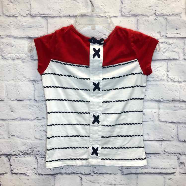 Nautica Red Size 10 Girls Short Sleeve Shirt