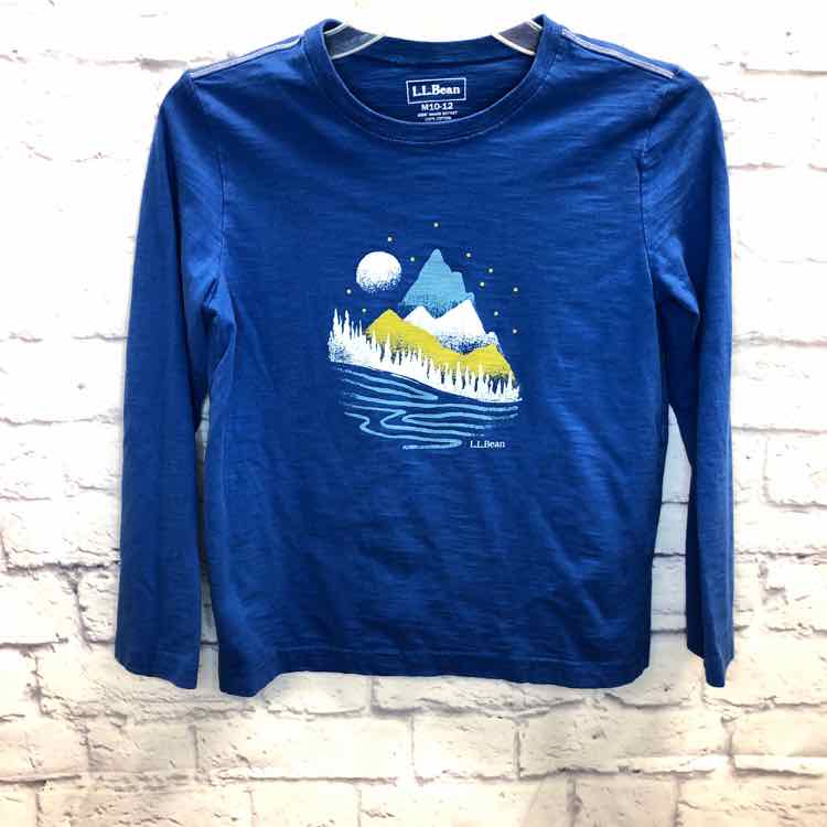 LL Bean Blue Size 10 Boys Long Sleeve Shirt