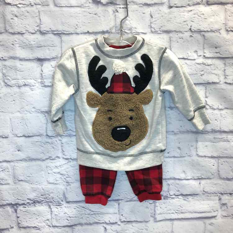 Nannette Red & Black Size 12 Months Boys 2 Piece Outfit