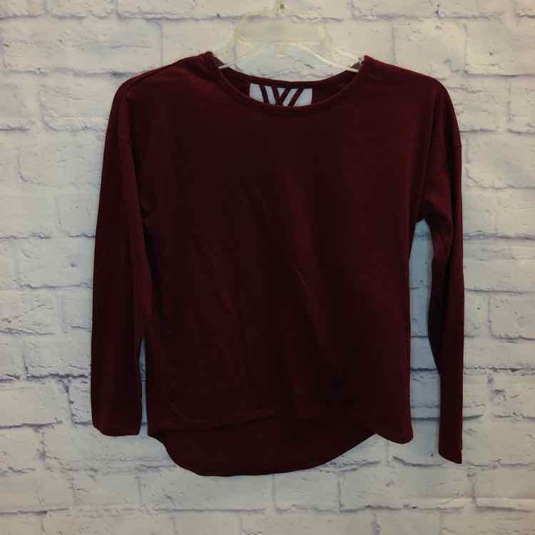 Old Navy Maroon Size 10 Girls Long Sleeve Shirt