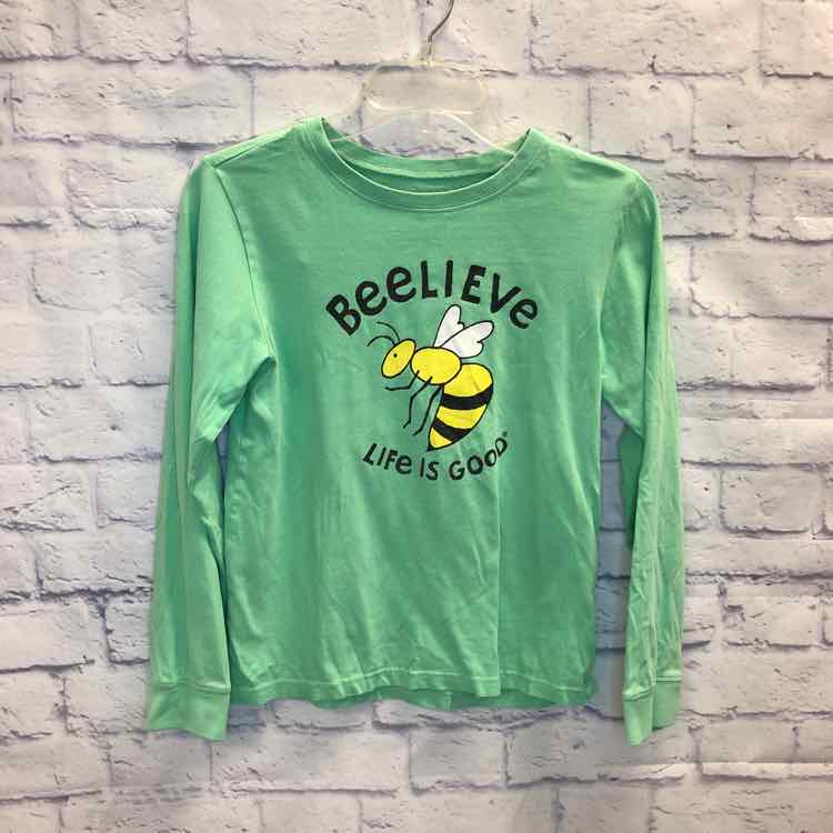 Life is Good Green Size 14 Girls Long Sleeve Shirt
