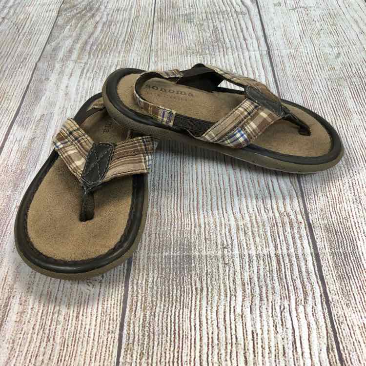 Sonoma Brown Size 8 Boys Flip Flops