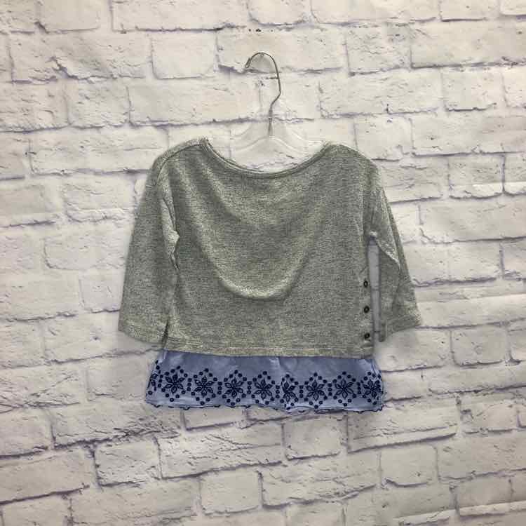 Gap Gray Size 6 Girls Long Sleeve Shirt