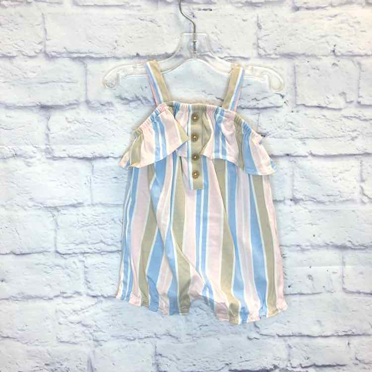 Carters Stripe Size 3 Months Girls Romper