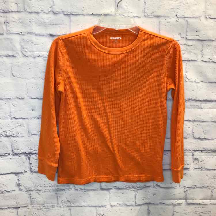 Old Navy Orange Size 10 Boys Long Sleeve Shirt