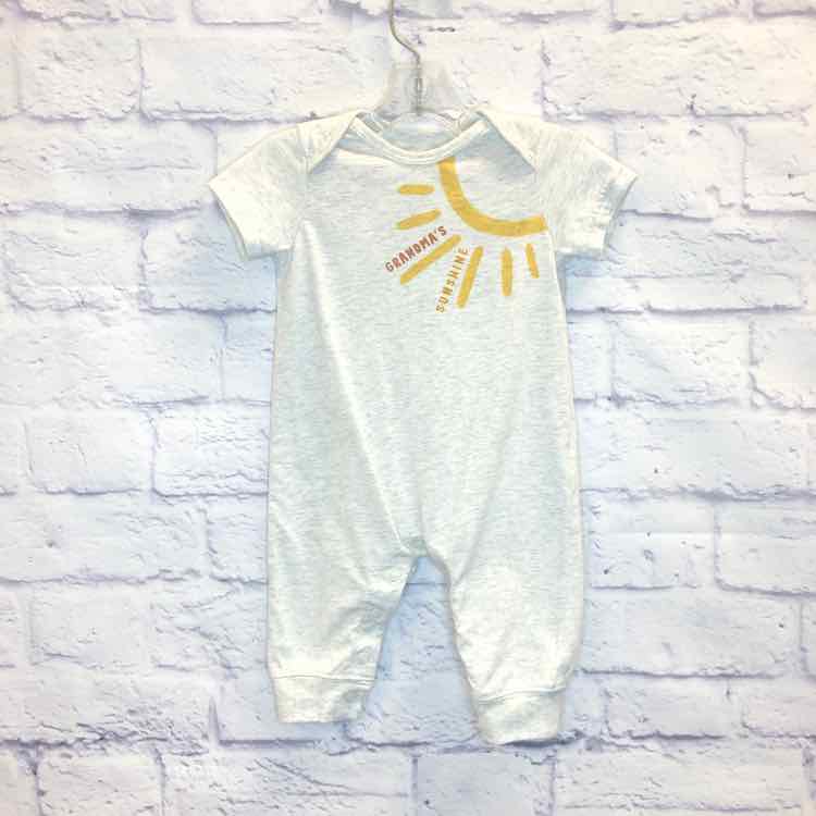 Just One You Gray Size 3 Months Boys Romper