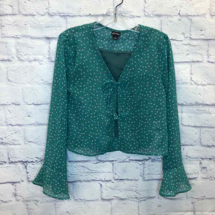 Art Class Green Size 8 Girls Long Sleeve Shirt