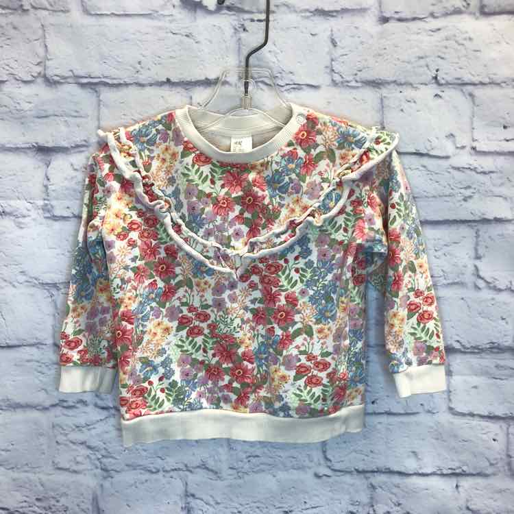 H&M Floral Size 2T Girls Sweatshirt/Hoodie