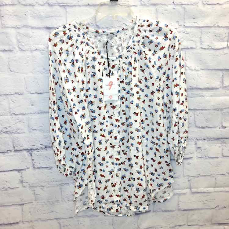 The Nines by Hatch Floral Size S Maternity 3/4 Slv Top