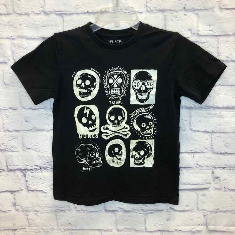 Childrens Place Black Size 10 Boys Short Sleeve Shirt