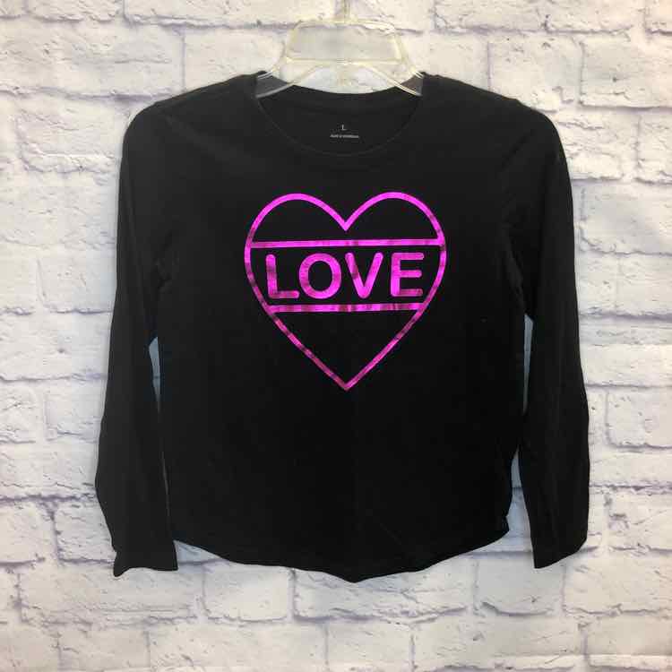 Black Size 10 Girls Long Sleeve Shirt