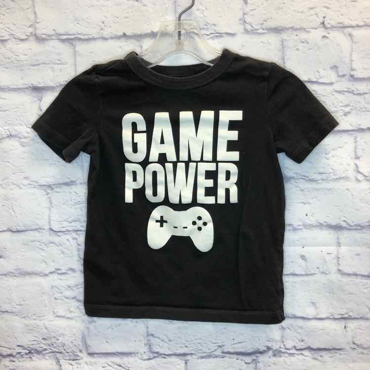 Oshkosh Black Size 4T Boys Short Sleeve Shirt