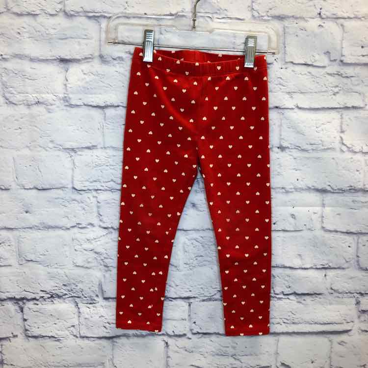 Cat & Jack Red Size 3T Girls Leggings