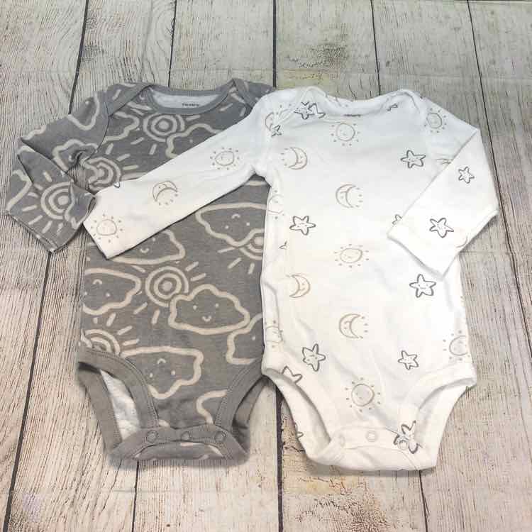 Carters White Size 9 Months Boys Bodysuit