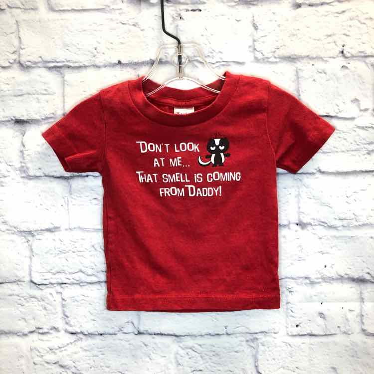 Little Tees Red Size 6 Months Boys Short Sleeve Shirt