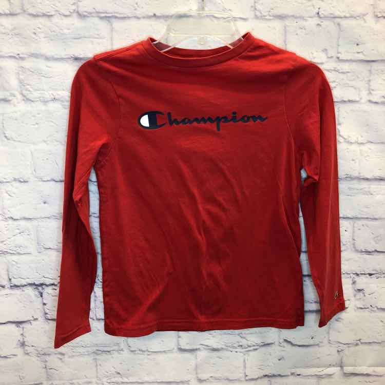 Champion Red Size 10 Boys Long Sleeve Shirt