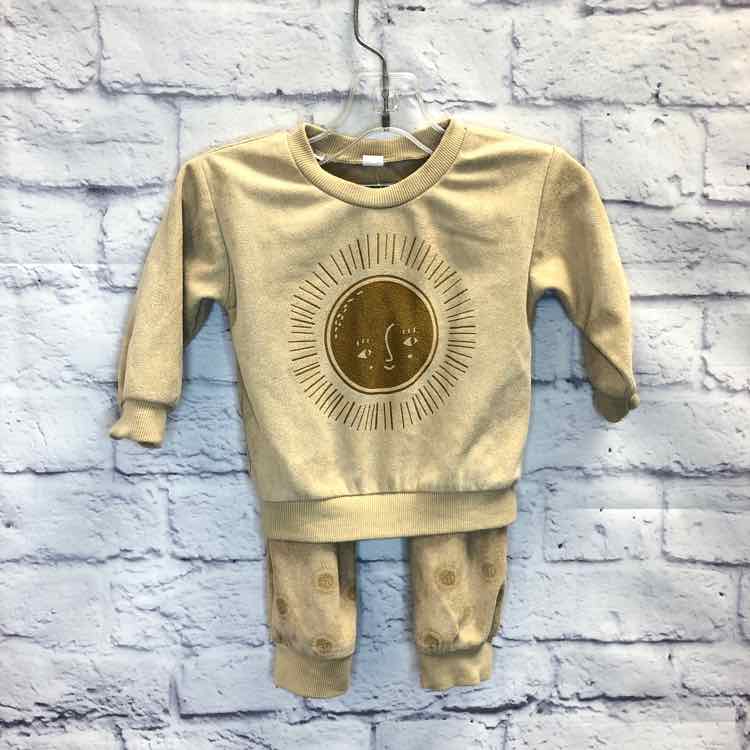Tan Size 6 Months Boys 2 Piece Outfit