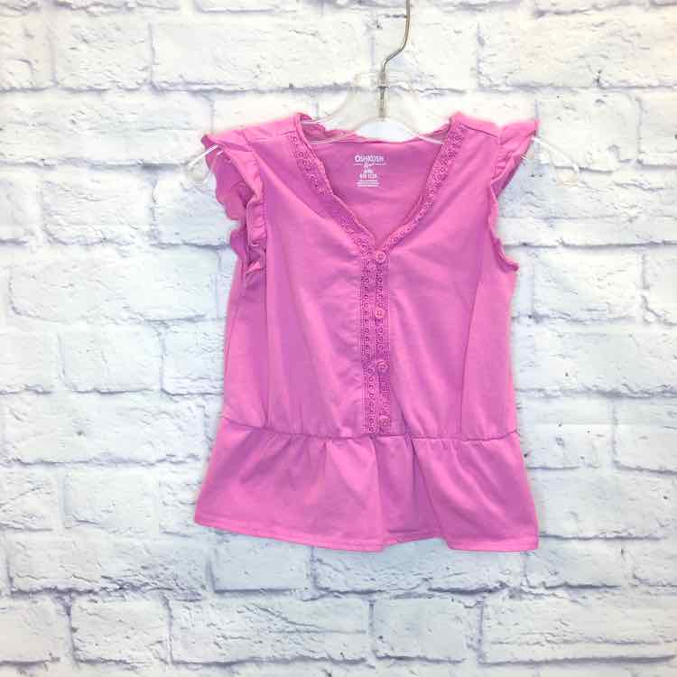 Oshkosh Pink Size 6 Girls Short Sleeve Shirt