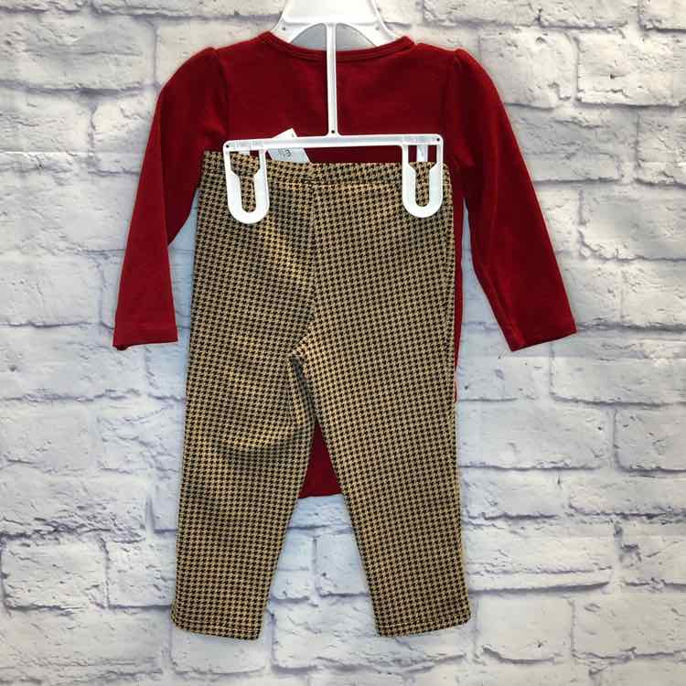 Carters Red Size 18 Months Girls 2 Piece Outfit