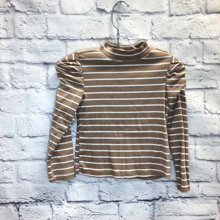 Tahari Tan Size 5 Girls Long Sleeve Shirt