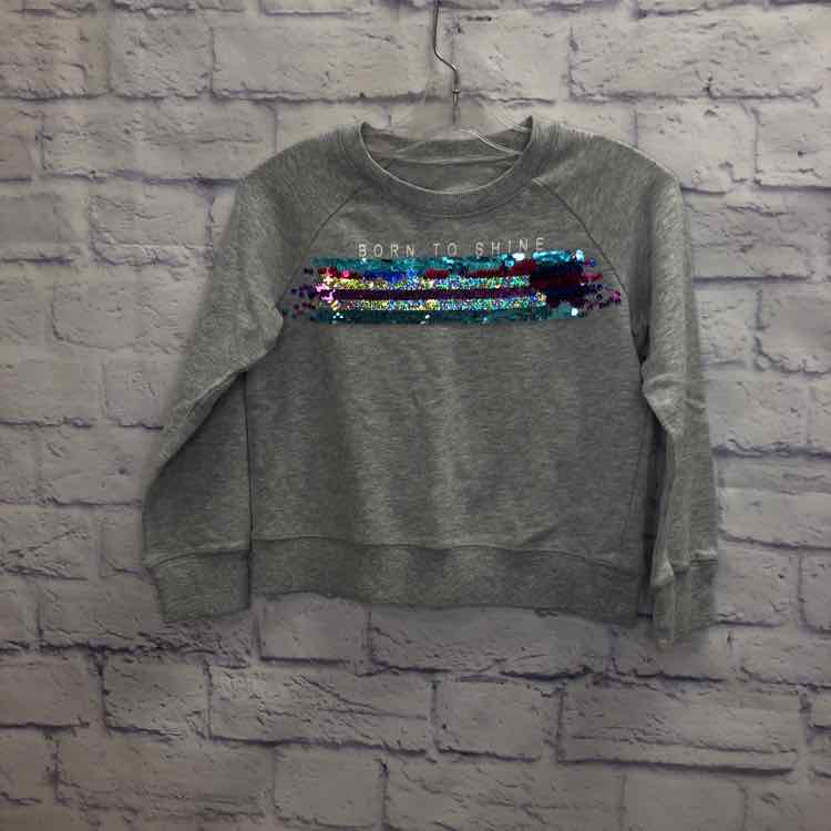PS Gray Size 7 Girls Sweatshirt/Hoodie