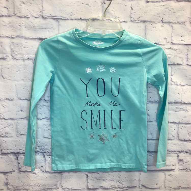 Oshkosh Aqua Size 10 Girls Long Sleeve Shirt