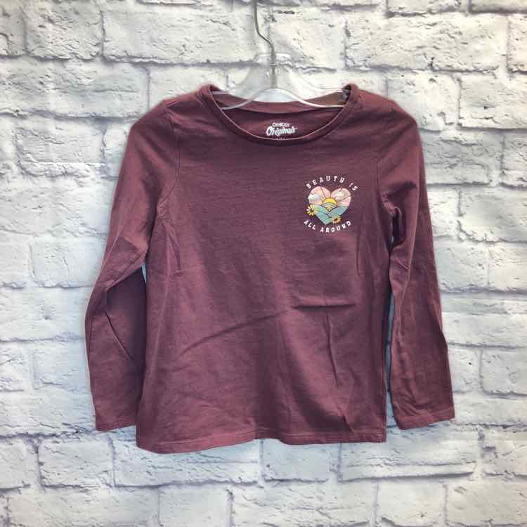 Oshkosh Purple Size 7 Girls Long Sleeve Shirt
