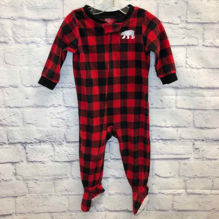 Just One You Red & Black Size 18 Months Boys Sleeper