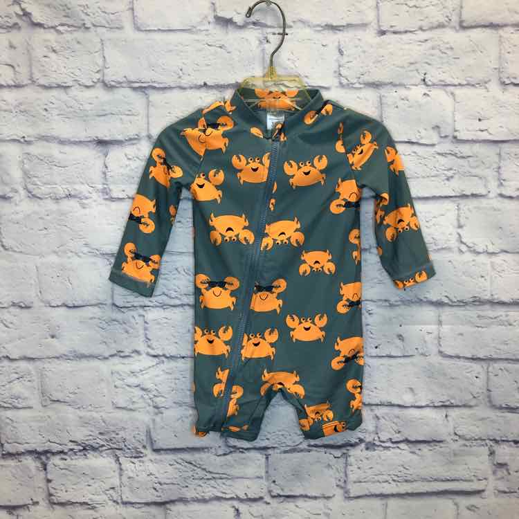 Just One You Gray Size 9 Months Boys Swimsuit
