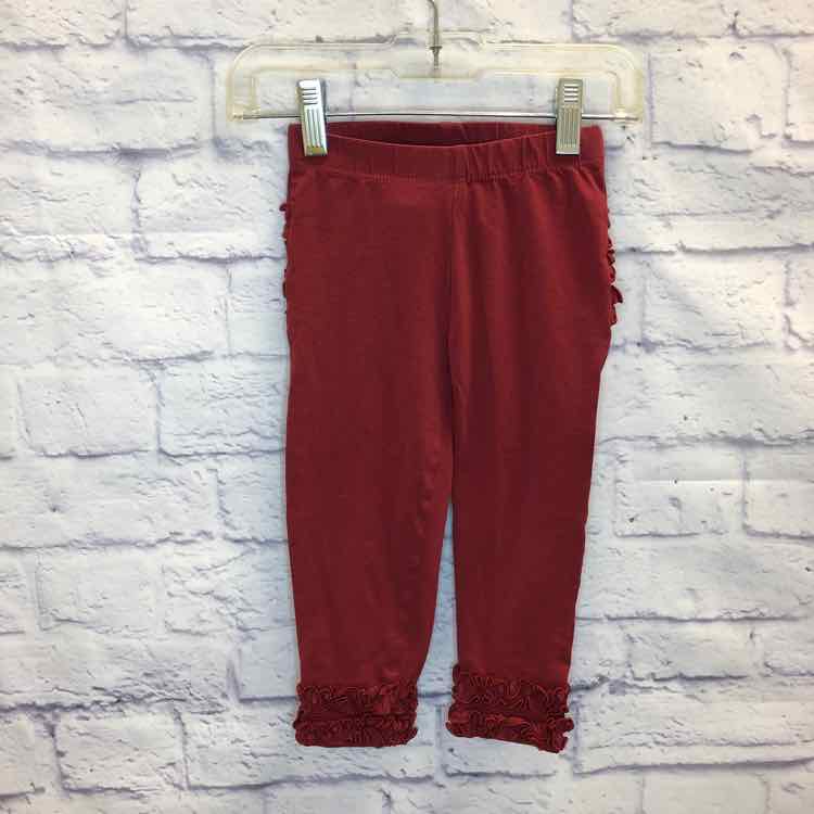 Ruffle Butts Maroon Size 2T Girls Leggings