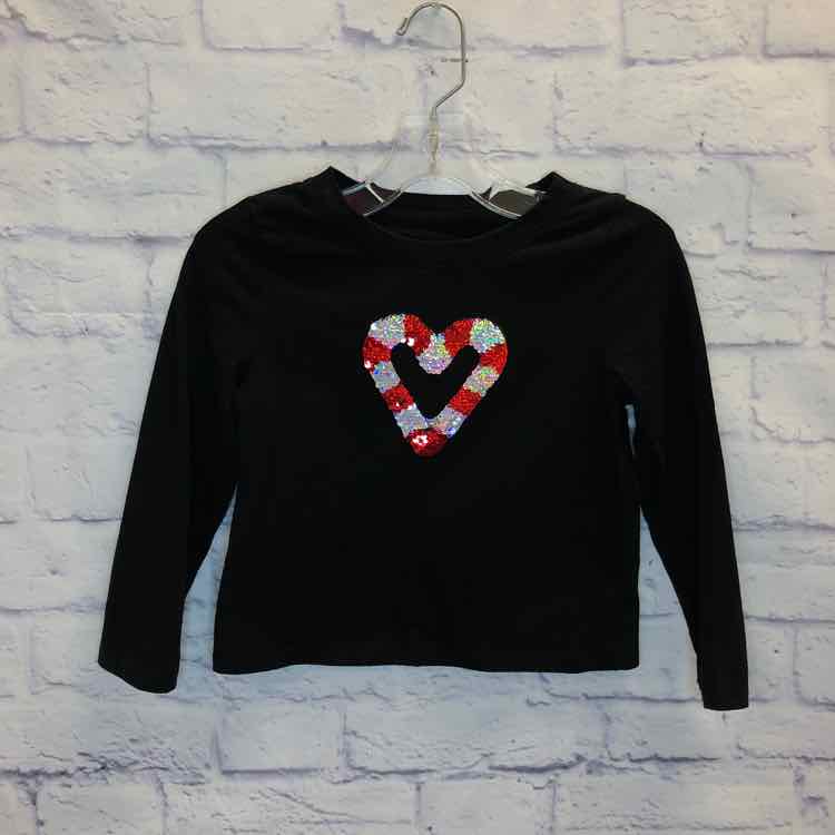 Cat & Jack Black Size 4T Girls Long Sleeve Shirt