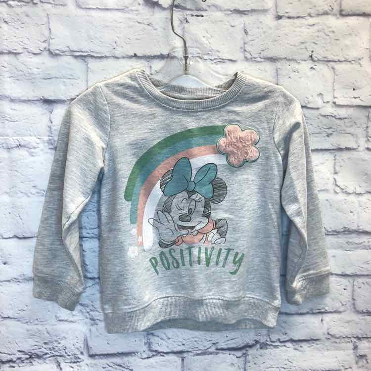 Minnie Mouse Gray Size 5 Girls Sweatshirt/Hoodie