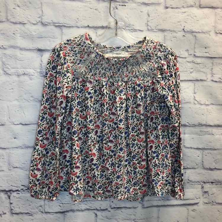Old Navy Floral Size 8 Girls Long Sleeve Shirt