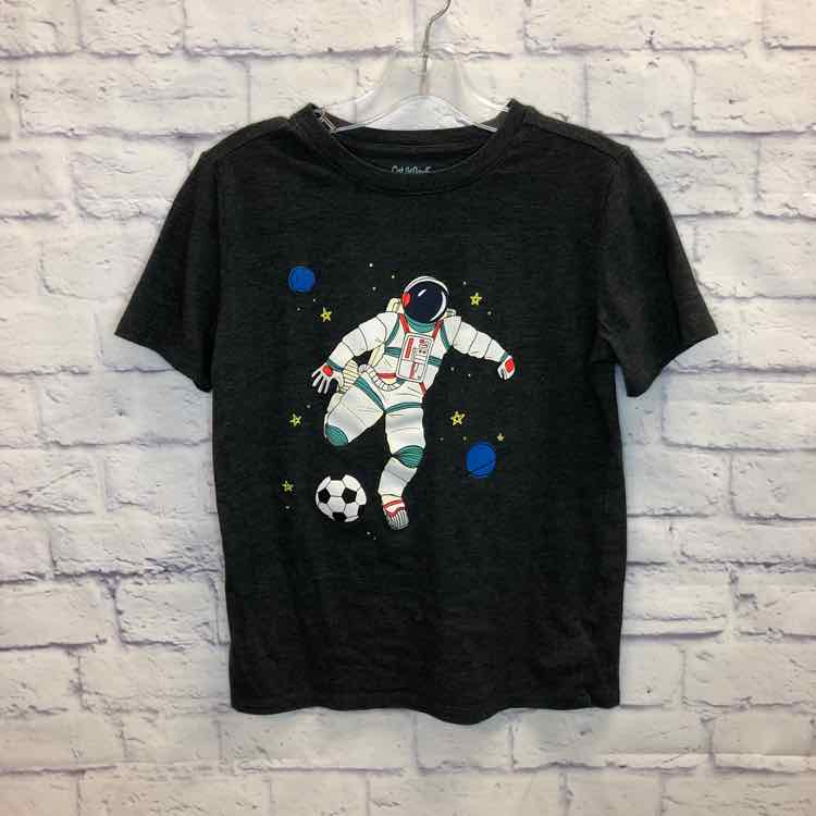 Cat & Jack Gray Size 12 Boys Short Sleeve Shirt