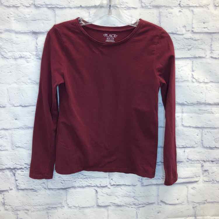 Childrens Place Maroon Size 7 Girls Long Sleeve Shirt