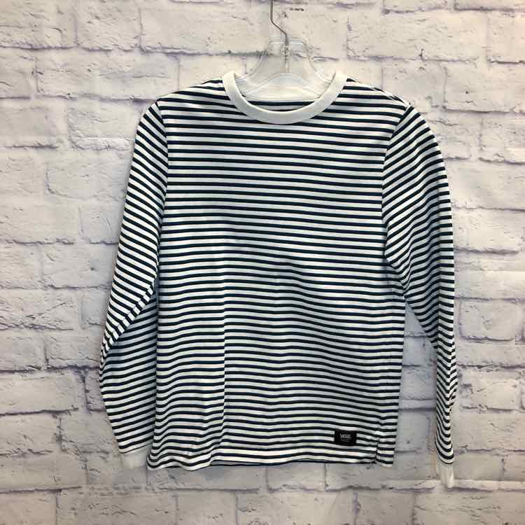 Vans Stripe Size 10 Boys Long Sleeve Shirt
