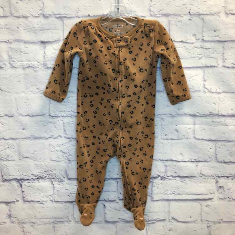 Just One You Brown Size 9 Months Fleece Girls Sleeper