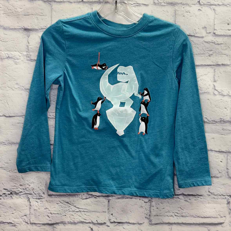 Cat & Jack Blue Size 4T Boys Long Sleeve Shirt
